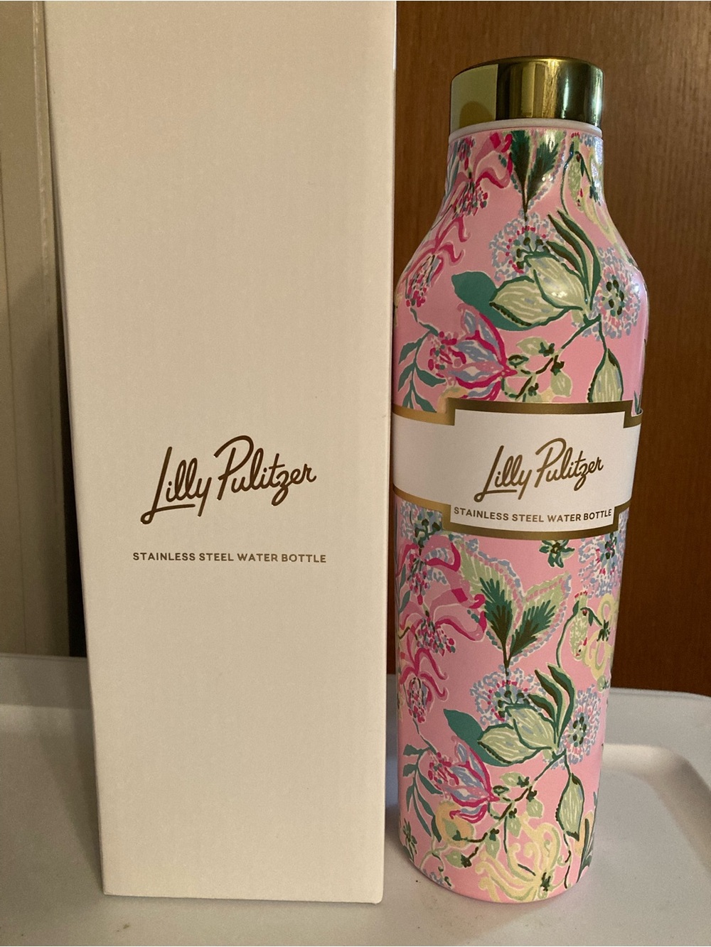 Lilly Pulitzer Back To School Stainless Steel Water Bottle